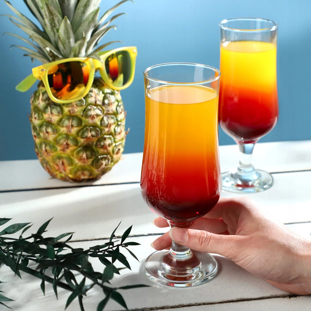 Bicchieri KADAX per bevande, cocktail, bibite, birra, acqua, 370 ml, set da 6