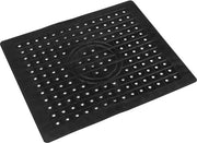 Mat antiscivolo in silicone tagliabile nero - servizio, bagno, cucina, giardino - 30 x 25 cm