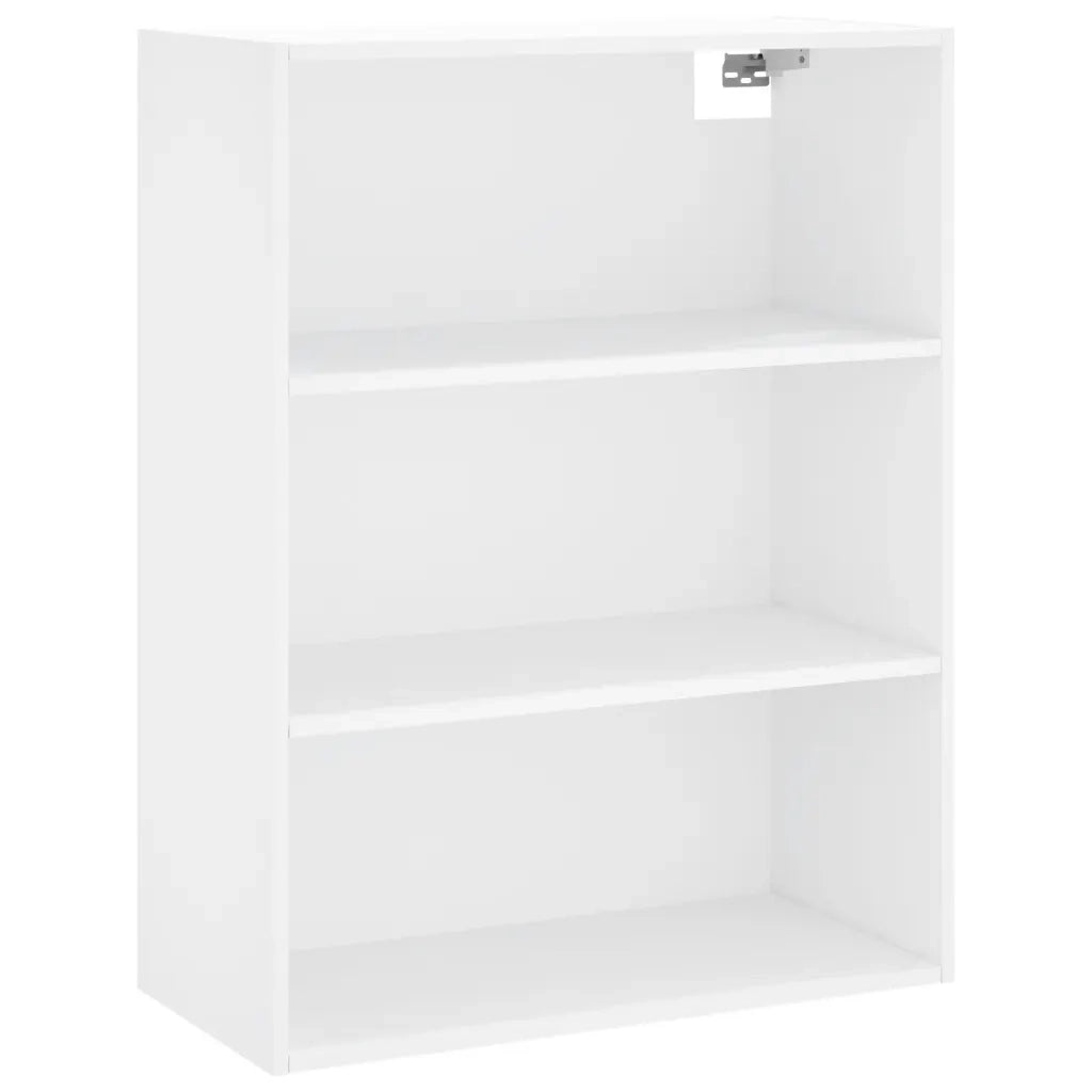 Credenza-Buffet-Armadio da cucina Bianca 69,5x34x180 cm in Legno Multistrato 341627