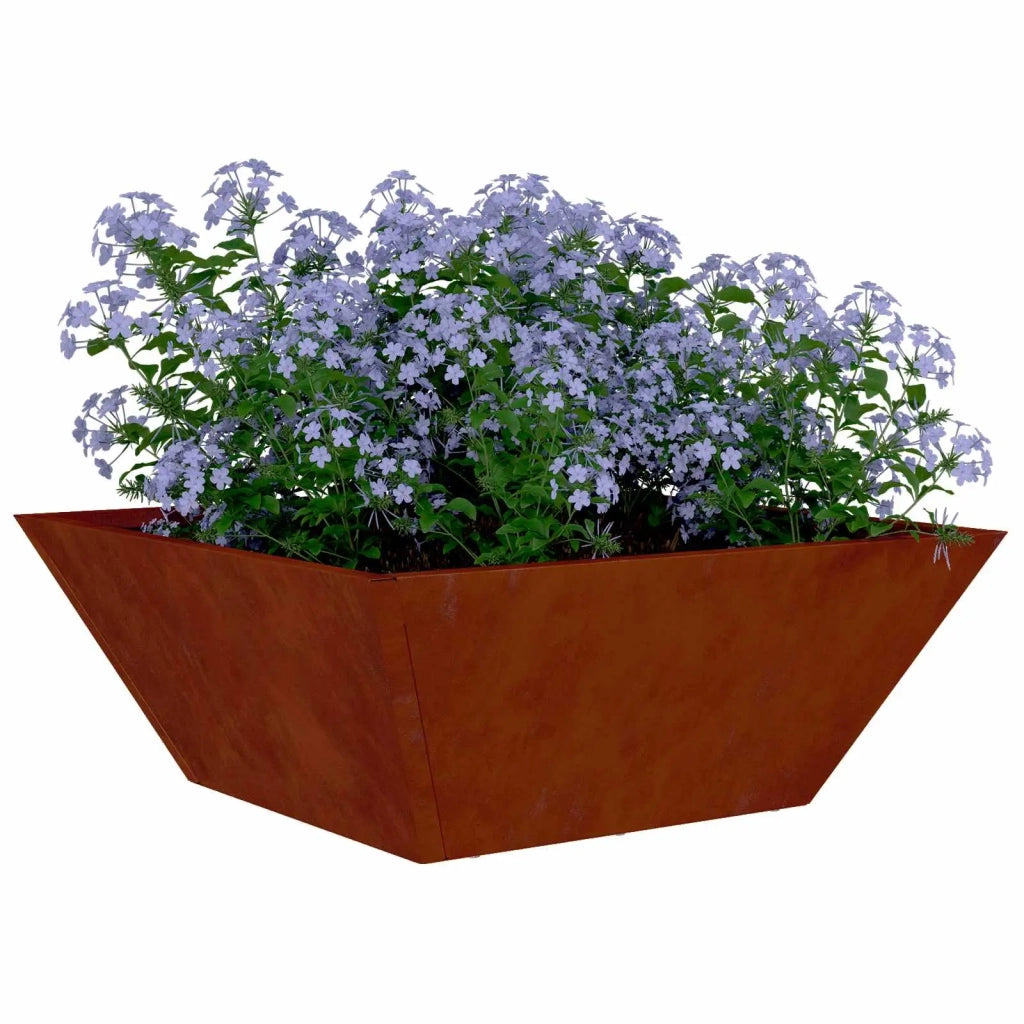 Fioriere | Cassetta per fiori | Vaso da giardino Ruggine 40 x 40 x 15 cm
