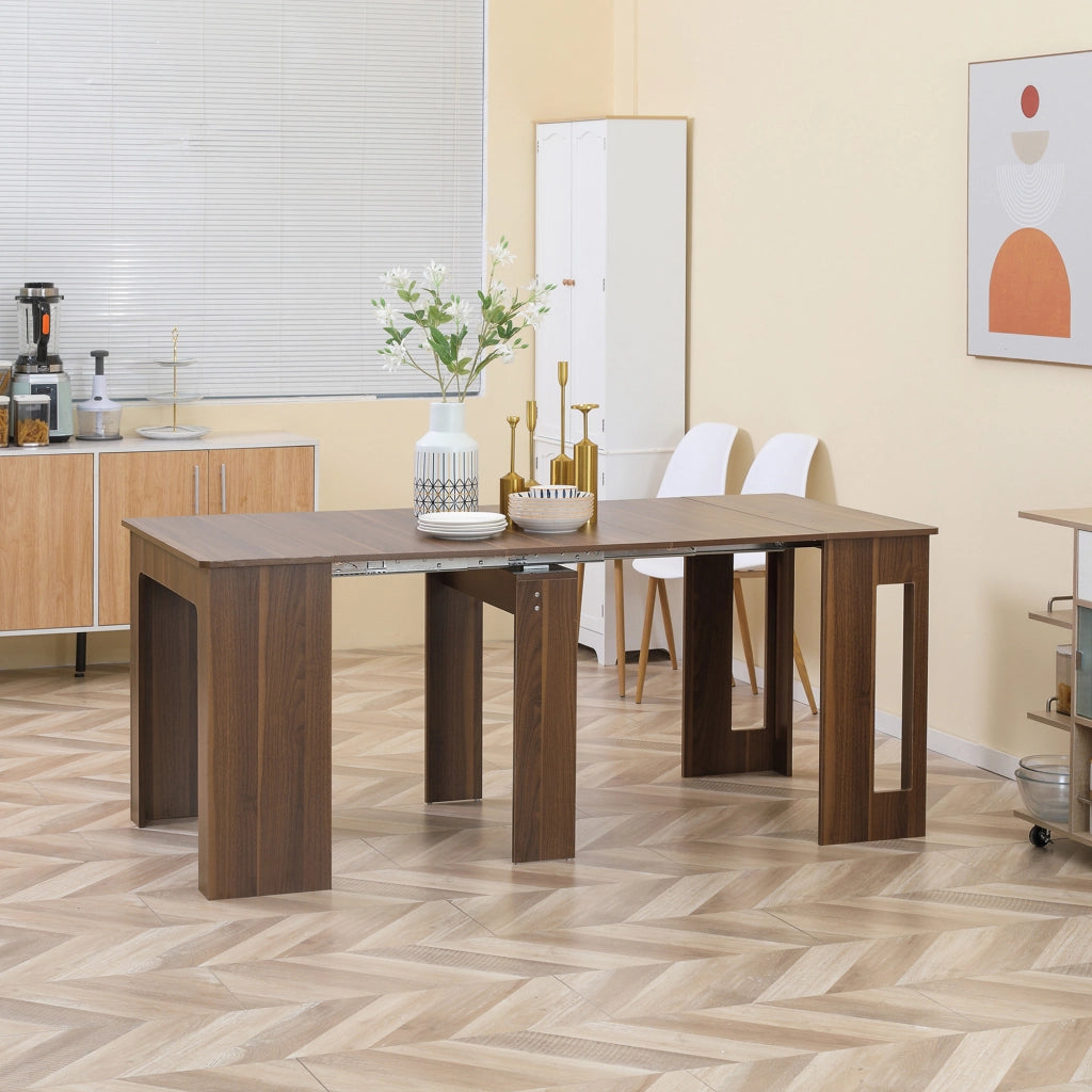TAVOLO DA PRANZO ALLUNGABILE 180x85x75 cm Marrone con piano pieghevole