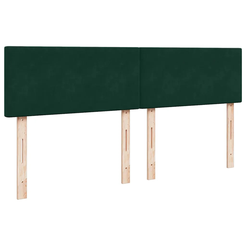 vidaXL Giroletto a Molle con Materasso Verde Scuro 200x200 cm Velluto