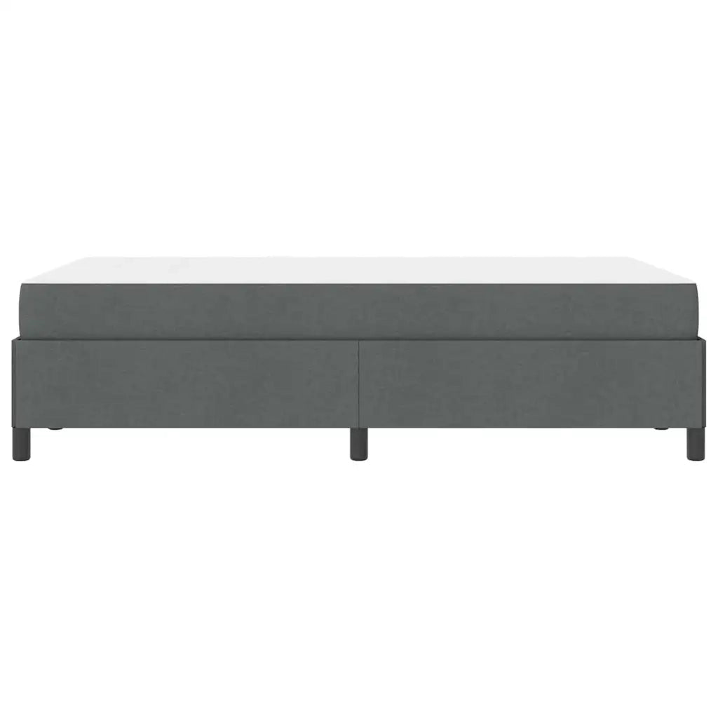 vidaXL Letto a molle Grigio scuro e Nero 120 x 190 cm