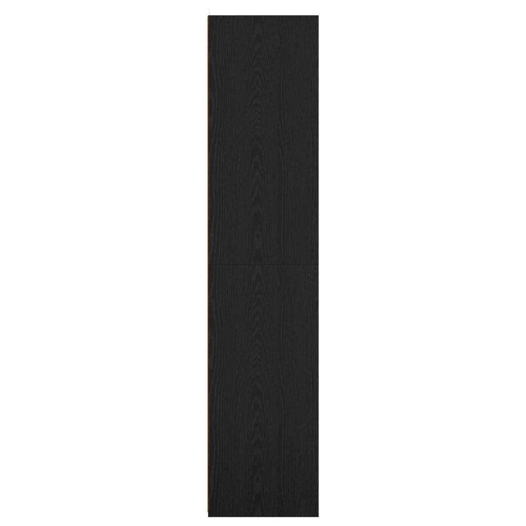 Credenza Rovere Nero 45 x 41 x 185 cm Legno ingegnerizzato 3443783