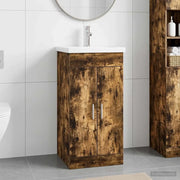 Mobile da bagno con lavabo Rovere Fumo 42 x 40 x 84,5 cm 890676