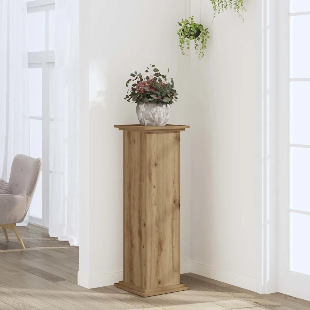 Supporto per piante | Sostegno per piante Rovere Artigianale 33x33x100 cm Truciolato