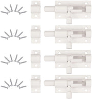 Blocco di sicurezza per porte - 4 pezzi - 63 x 25 mm - Inox - Sostenibile - Antisfondamento