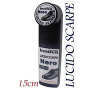Trade Shop - Lucida Scarpe Nero 75ml Con Crema Pulizia Calzature Uomo Donna Lucido -