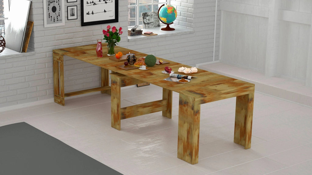 Consolle Allungabile 51/300x90x77 cm Pratika Pereira d'acero