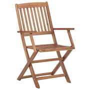 Sedie da Esterni Pieghevoli 8 pz in Legno Massello Acacia 3074937