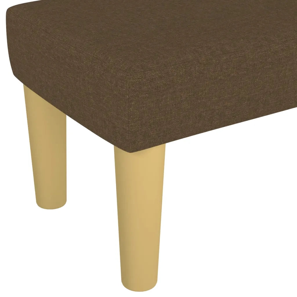 Panca Marrone Scuro 100x30x30 cm in Tessuto CFW1256944