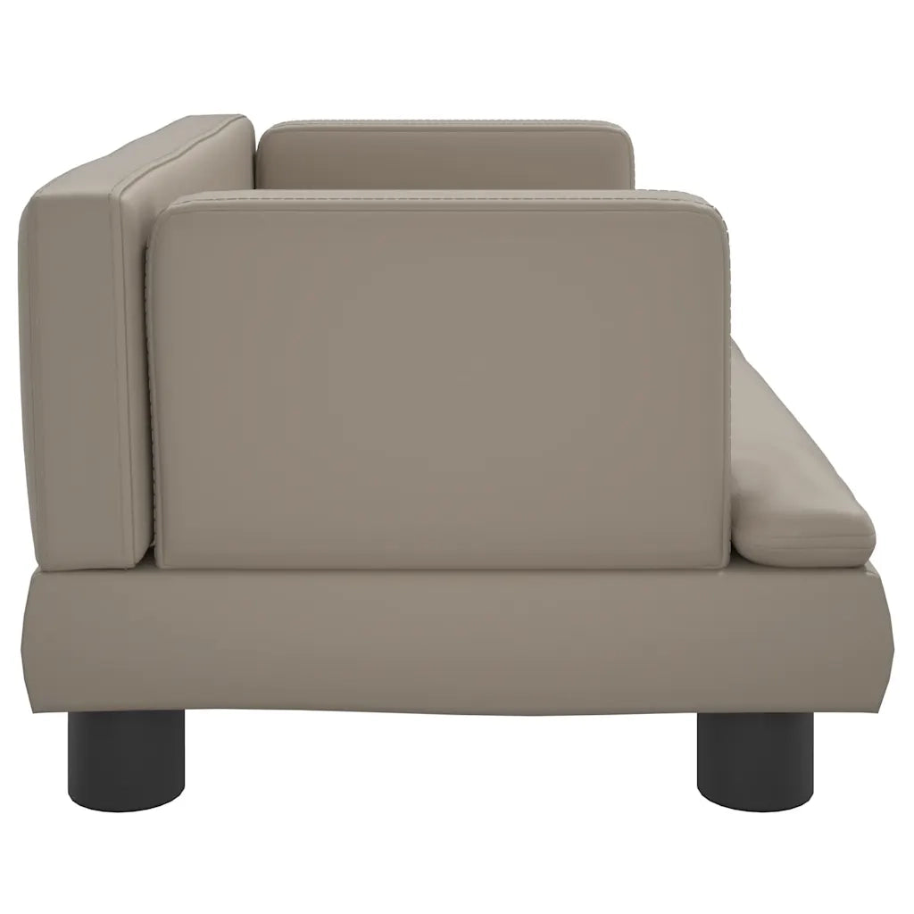 Divano per Bambini Cappuccino 60x40x30 cm in Similpelle 3196328