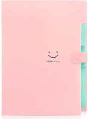 Organizzatore di documenti - Mappen per A4 per ufficio - Organizzatore di documenti con 5 contenitori - Cartellino espandibile con chiusura a gomito - Adatto per uffici domestici - 32,5 cm * 24 * 1,7 cm