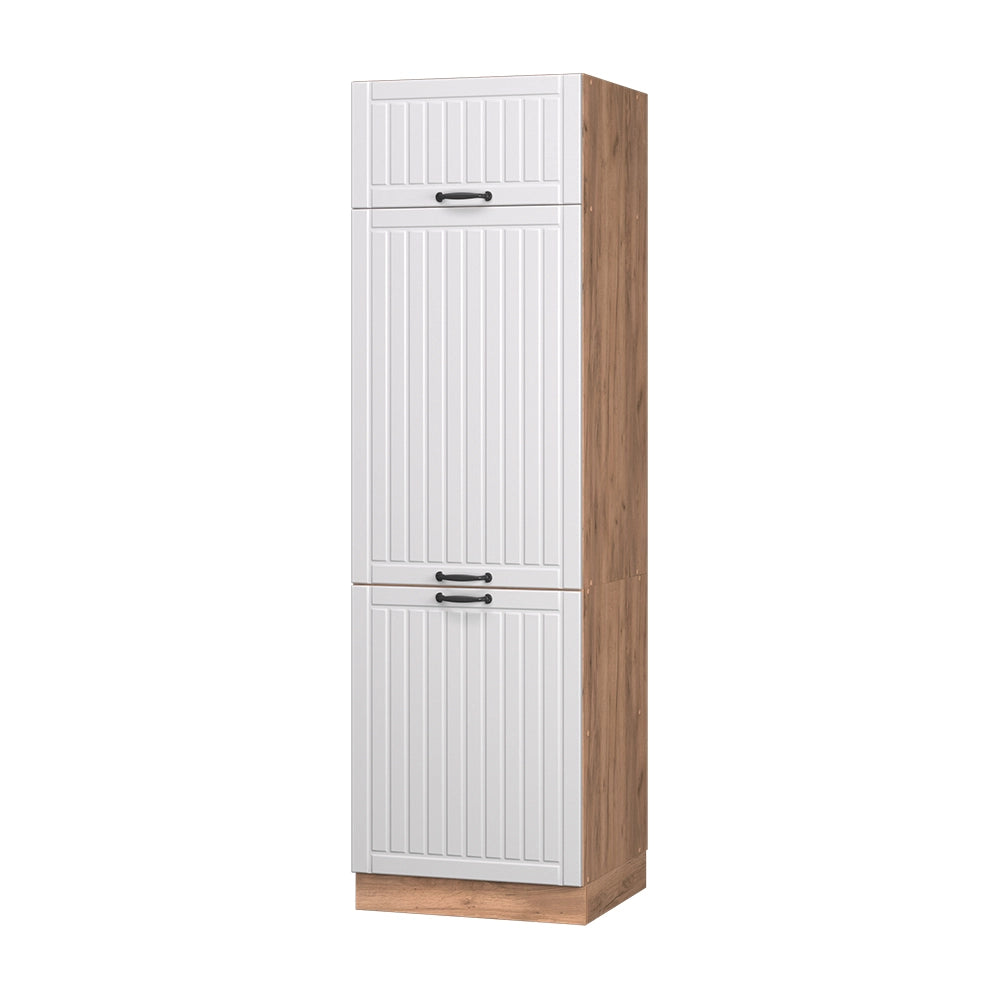 Vicco Armadio frigorifero Bianco casa di campagna 60 cm