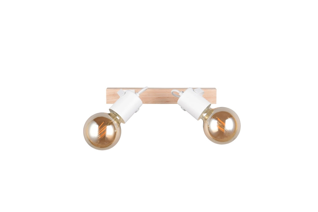 Faretto da soffitto vintage bianco 2xE27 LYNAR RL