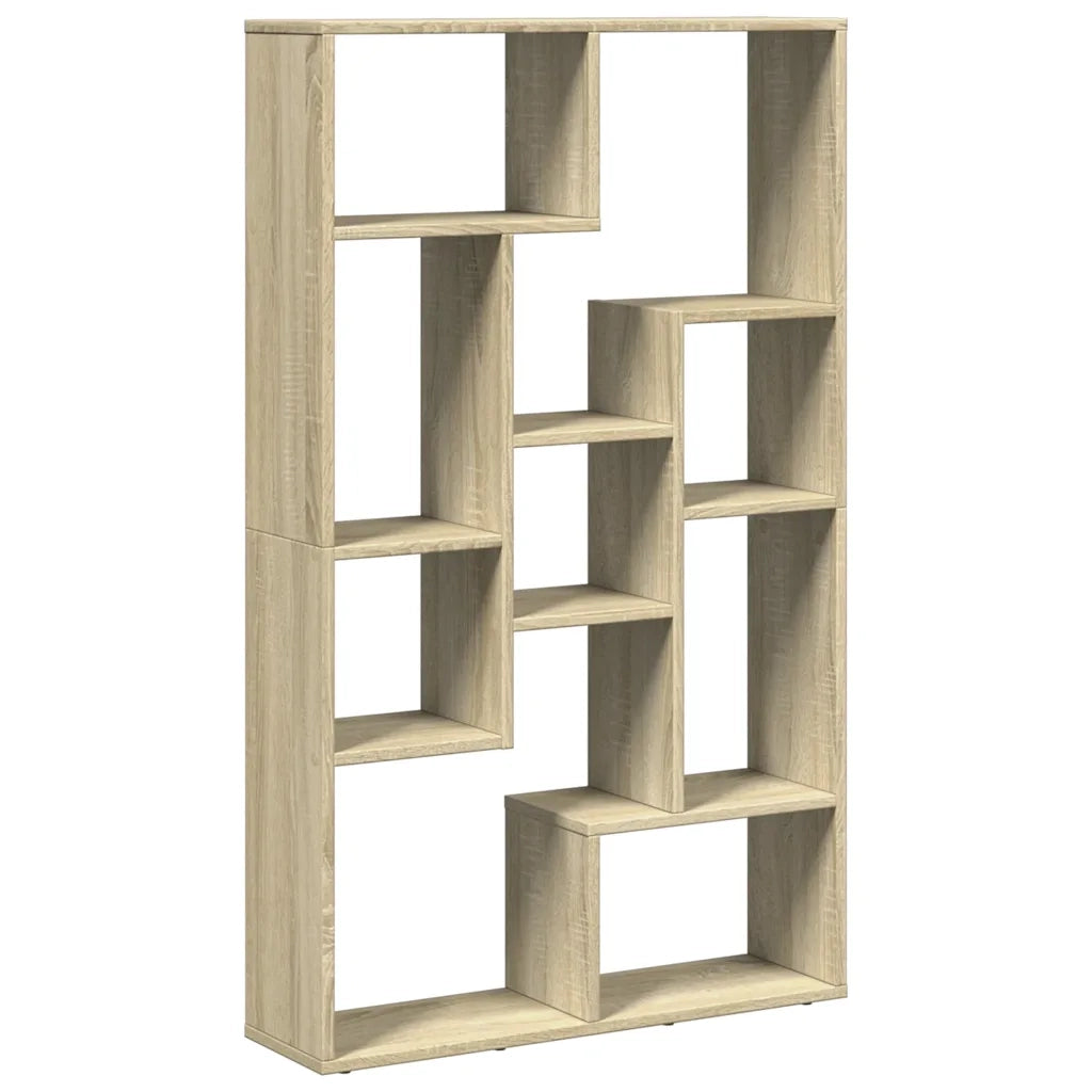 Libreria-Scaffale per Libri-Mobile di Stoccaggio Rovere Sonoma 72x20x120 cm in Truciolato