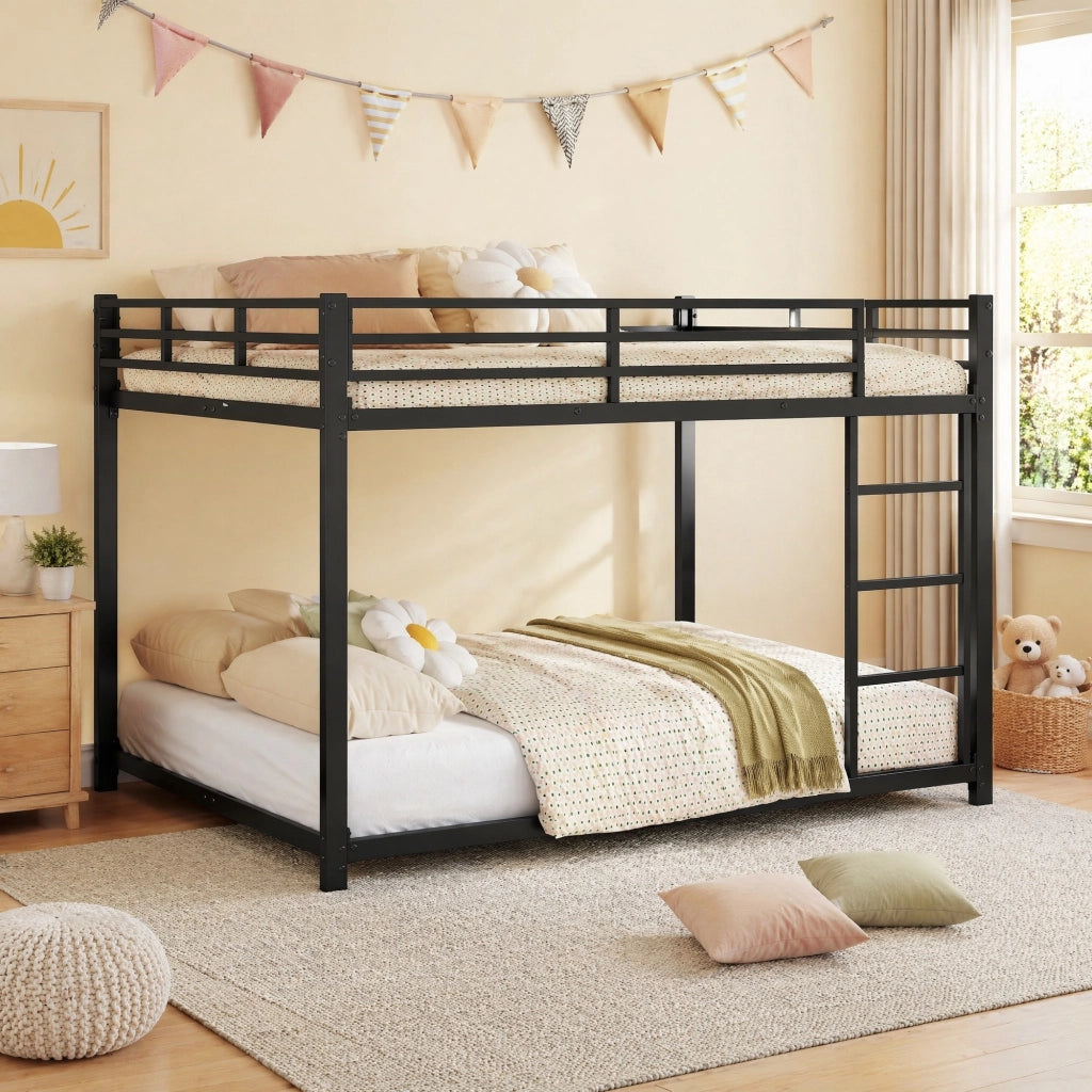 LETTO a castello 140x200 cm in metallo nero