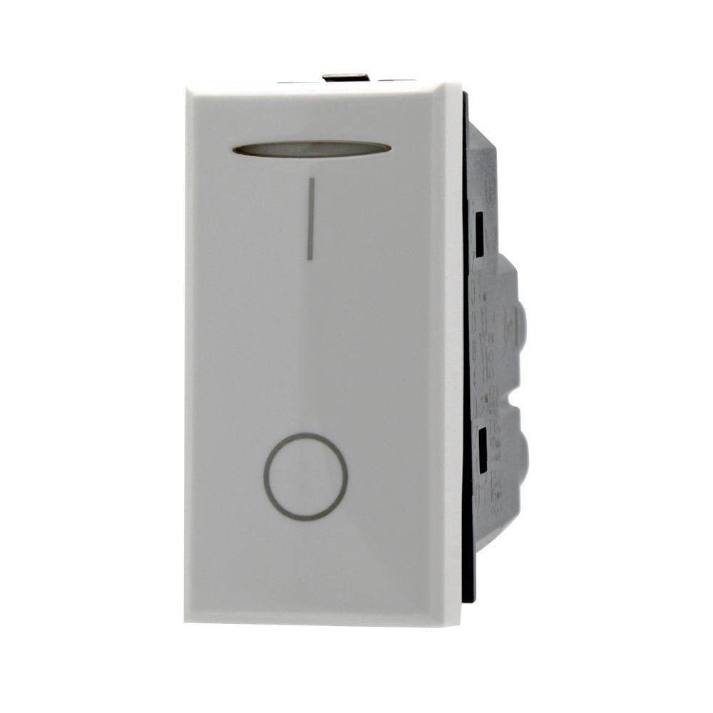 Trade Shop - Interruttore 2p 16a Bipolare 0-1 Bianco Compatibile Con Bticino Axolute -