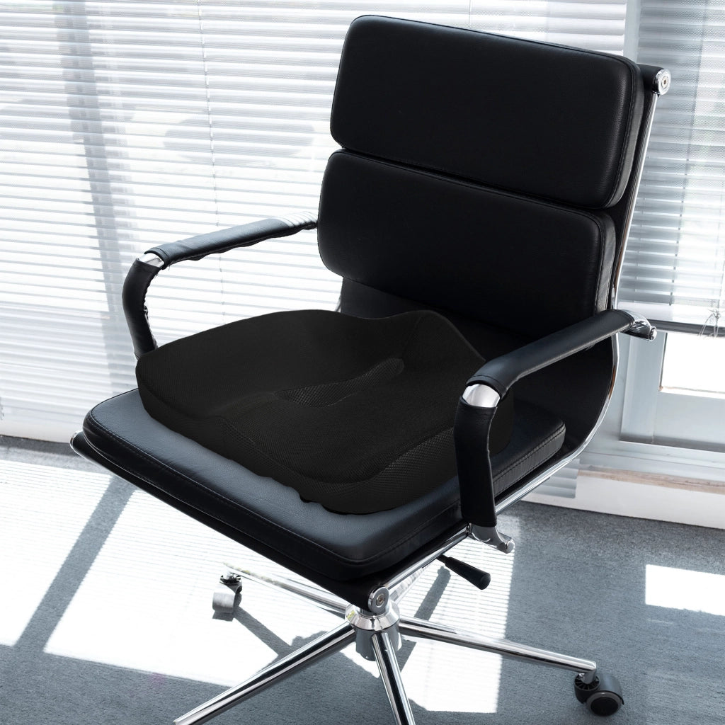 Cuscino ortopedico per sedile, cuscino ergonomico per sedia da ufficio, auto, ecc., cuscino in memory foam per coccige, per sciatica, emorroidi,