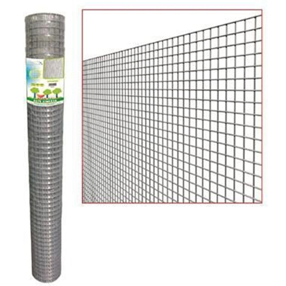 Trade Shop - Rete In Filo Di Ferro Elettrosaldato 1x10 Mt Maglia 19x19 Mm Grn60 Recinzione 51514 -