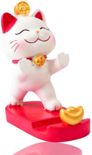 Sostegno per Telefoni con Stile Gatto Fortunato - Ideale per Ufficio e Casa - Resistente all'Umidità - Adatto per Smartphone
