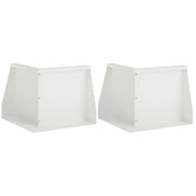 Muro di contenimento 2 pz 50 x 50 x 30 cm Acciaio Bianco 8015160
