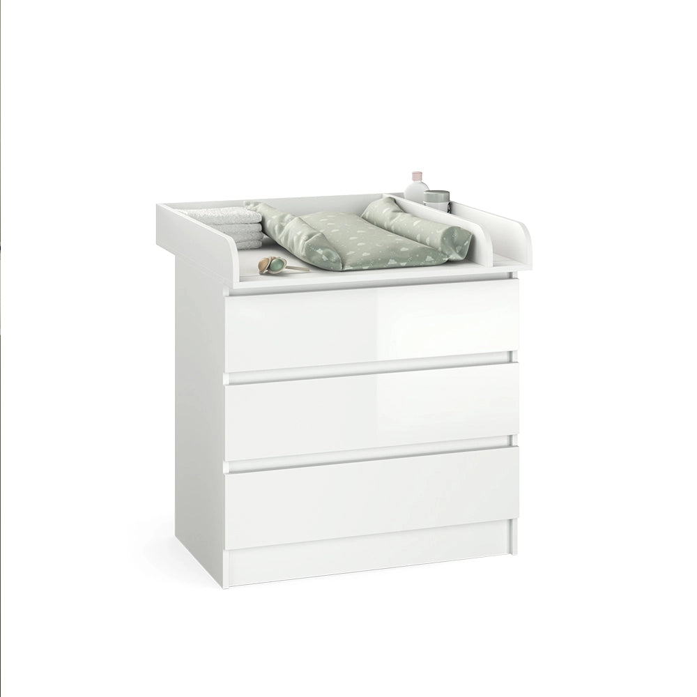 Vicco Fasciatoio Bianco 80 x 85.4 cm con 3 cassetti