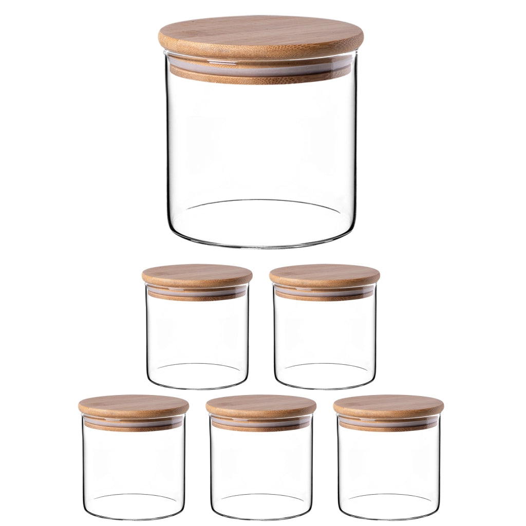 Contenitore per alimenti KADAX, barattolo in vetro per pasta e spezie con coperchio, 680 ml