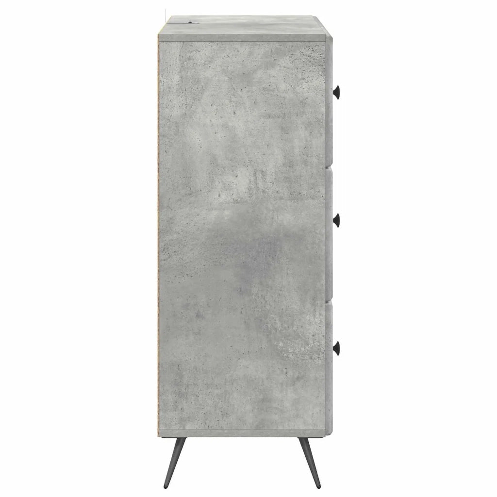 Mobile con Cassetti Grigio Cemento 66 x 34,5 x 90 cm 895528