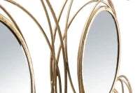 Pannello/Specchio Gold Round Cm 124,5X4X53,5