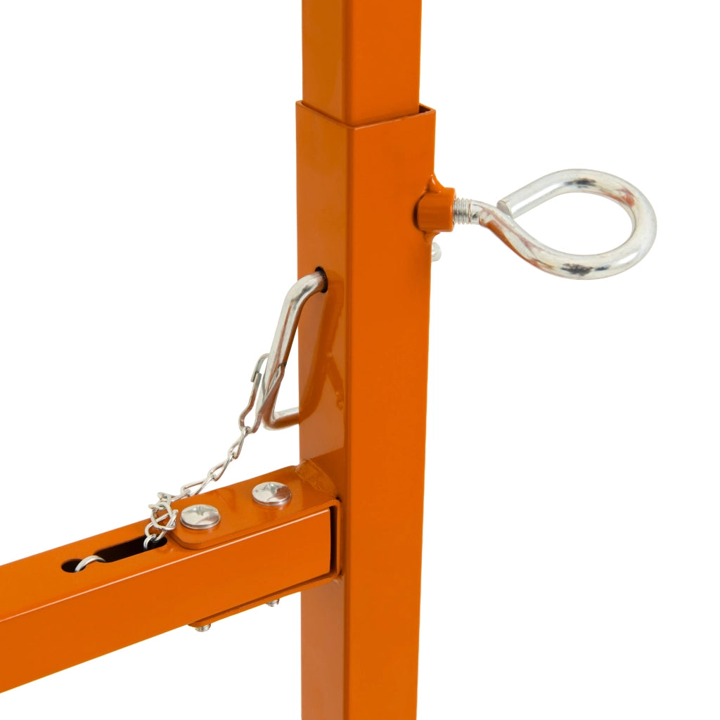 Cavalletti da Lavoro x2 Acciaio Heavy Duty Regolabili Altezza 200kg