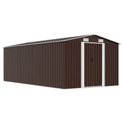 Capanno da Giardino 257x489x181 cm in Metallo Marrone cod mxl 43029