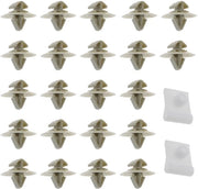 Clip di chiusura porta per Opel e Renault, 2 pezzi, colore grigio e bianco, adatto per Vauxhall Vivaro-A e Trafic MK2, in plastica.
