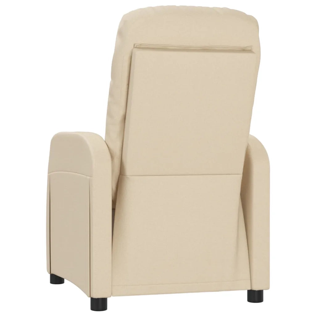 Poltrona Reclinabile in Tessuto Crema 289825