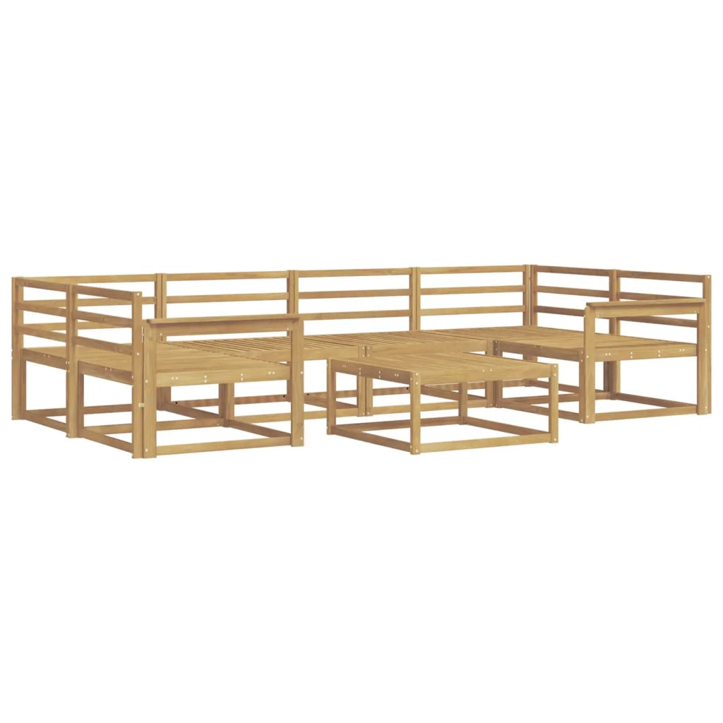 Set di divani da esterno 7 pcs Bianco 3386118