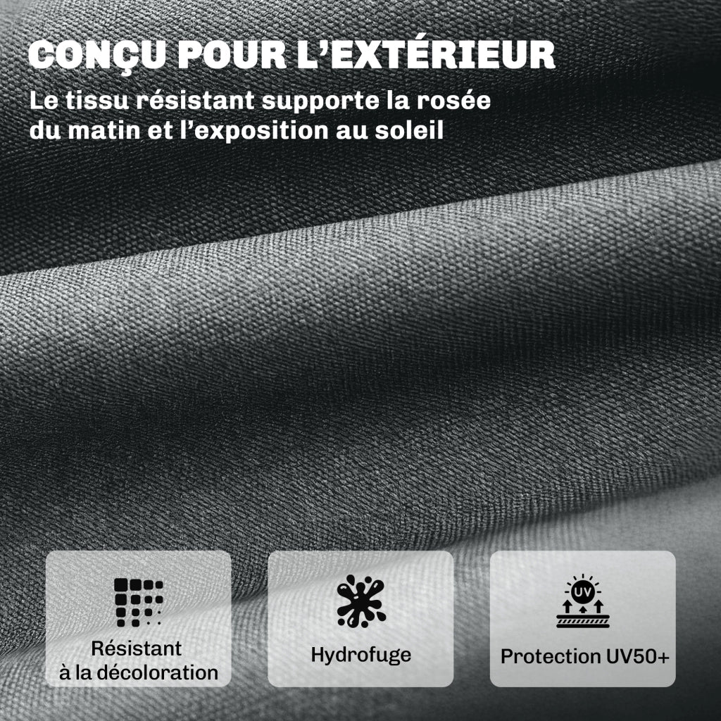 Cuscino per Chaise Longue ¨C Minimal ¨C 198x65x13 cm Grigio