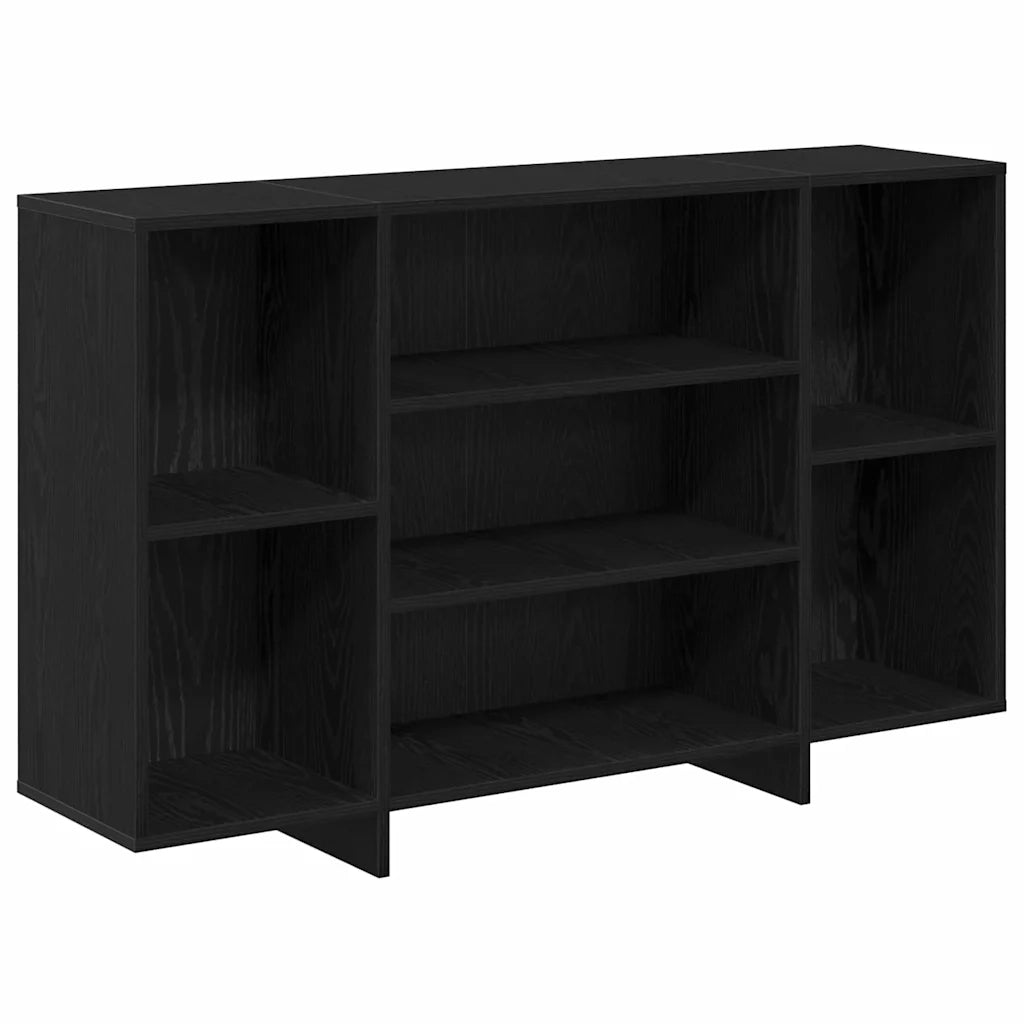 Credenza Rovere Nero 120 x 30 x 75 cm Legno multistrato 875037