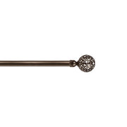 BASTONE METALLO D 20/17 120/210CM RICAMO BRONZO- 6,0 pz