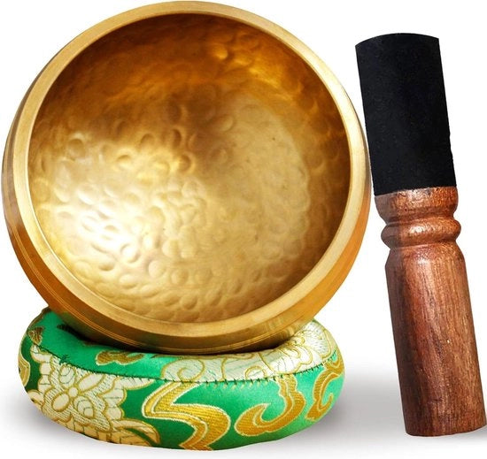 Tibetaanse Klankschaal Artigianale con Martello in Legno - Fatto a Mano in Nepal - Meditazione Relaxazione Guarigione Regalo Spirituale per Donne - Libro Elettronico PDF