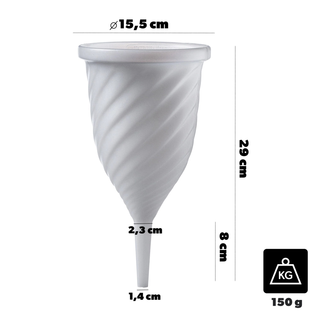 Imbuto a spirale KADAX per filtrare liquori al vino e mosti per liquori fatti in casa