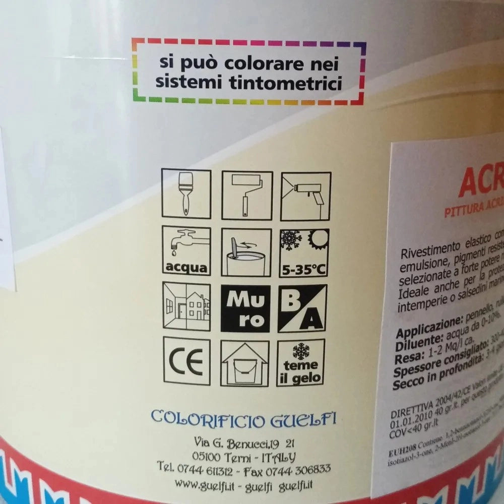 Acrigum 5kg grigia guaina liquida isolante pittura acrilica per terrazzi