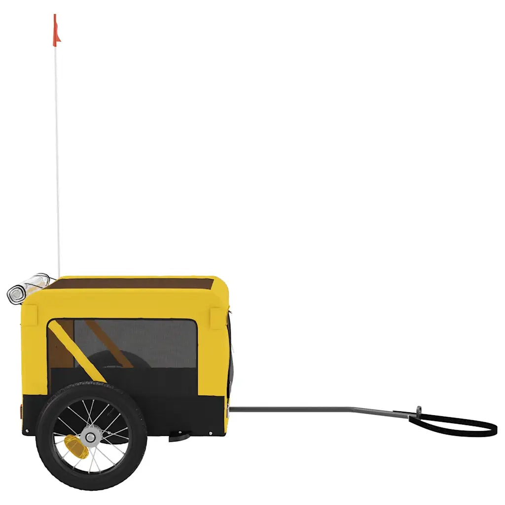 Rimorchio da Bici per Animali Giallo e Nero Oxford e Ferro CFW5499121