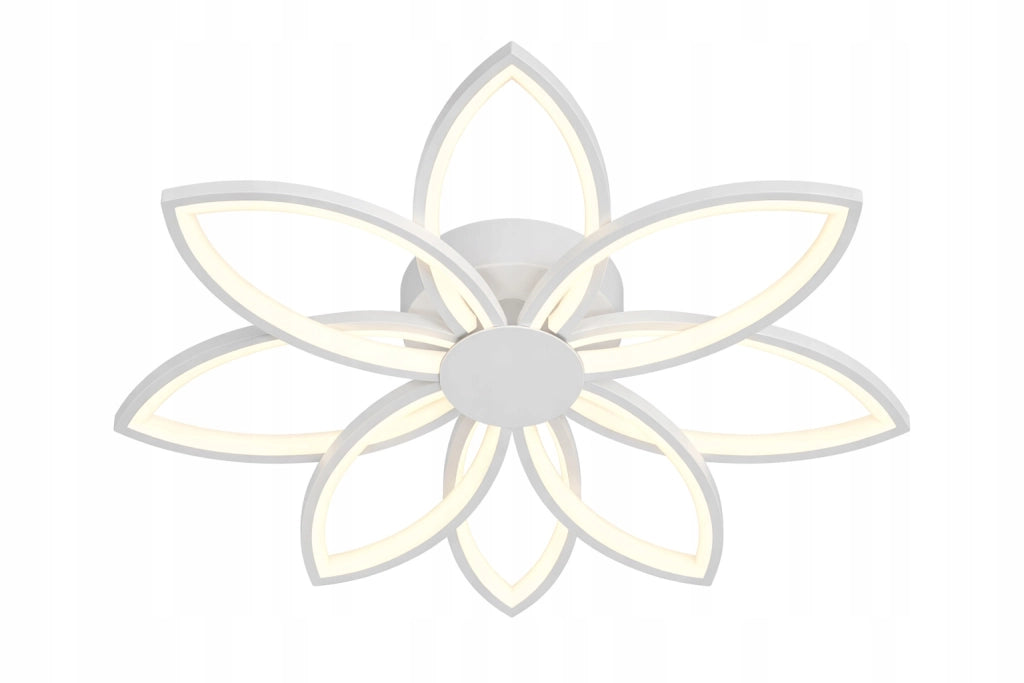 Plafoniera LED Vargo fiore bianca 8 luci