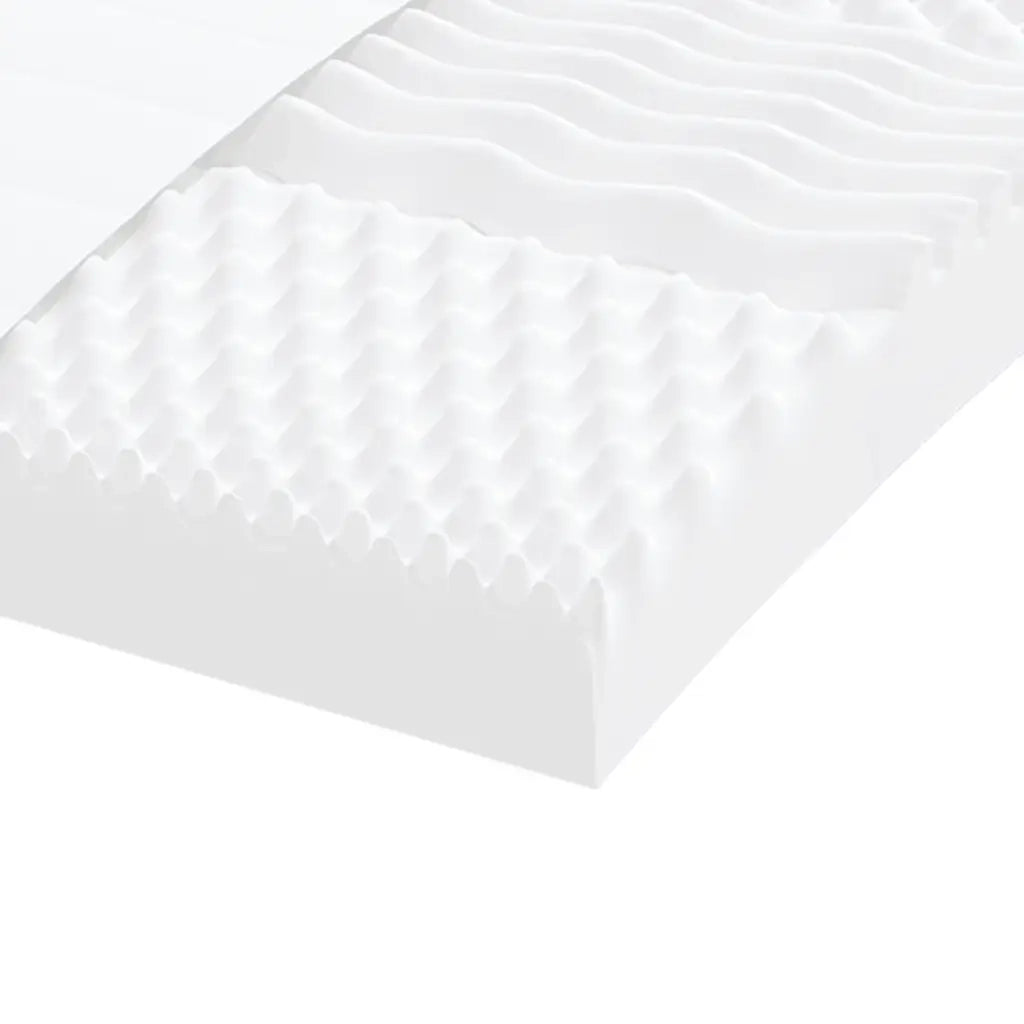Materasso in Schiuma Bianco 200x220 cm 7 Zone Durezza 20 ILD 4016661