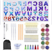 Set di Spatole di Silicone per Incollaggio a 152 pezzi - Kit di Attrezzi - Spatola per Hars - DIY Spatole per Incollaggio - Accessori per Orecchini e Chiave - Flessibili e Resistenti - Spatole per Incollaggio