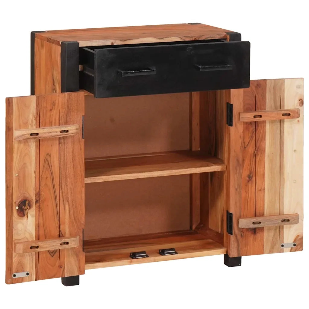 Credenza Marrone 55 x 30 x 75 cm Legno di Acacia Massello 4104007