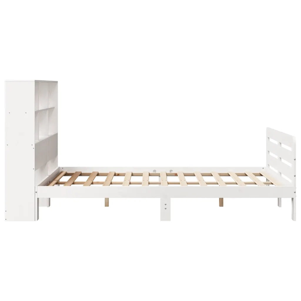 Giroletto senza Materasso Bianco 140x200 cm Legno Massello Pino 3309924
