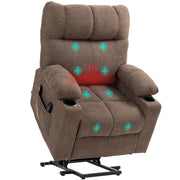Poltrona Relax Elettrica con Alzapersona ¨C Zephmum ¨C Marrone 90x75x100cm