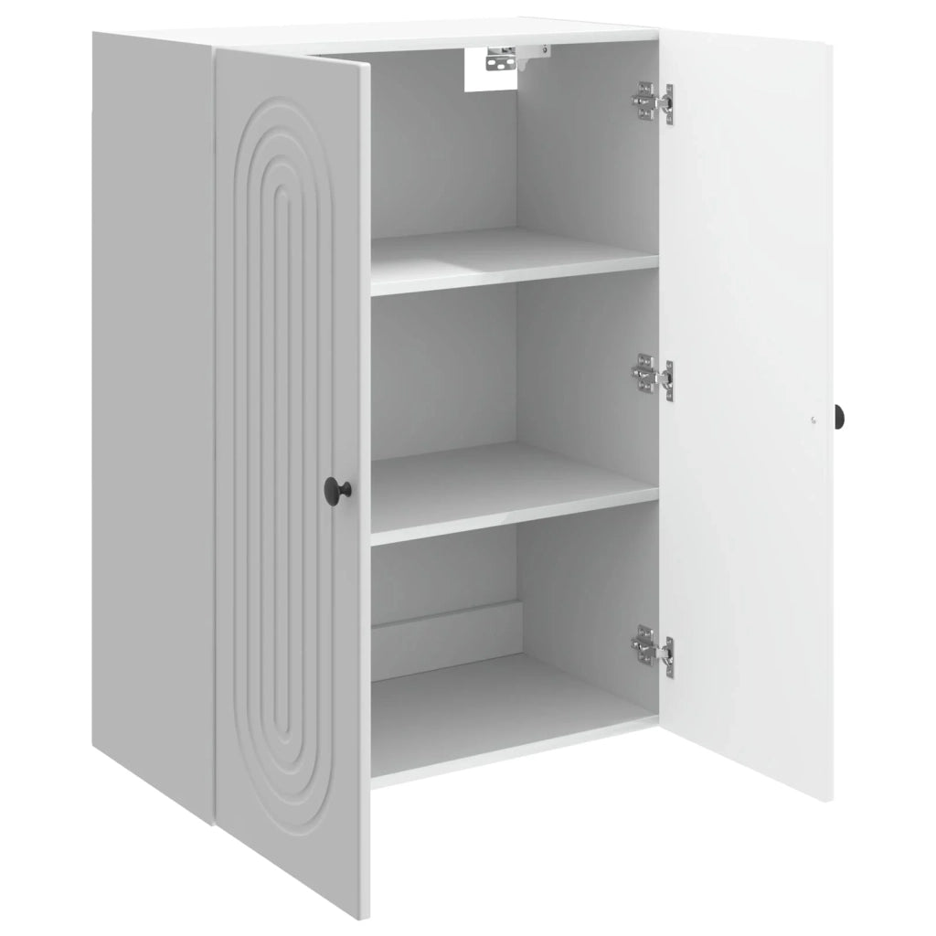 Mobiletto a muro Bianco Lucido 66 x 34,5 x 90 cm 898059