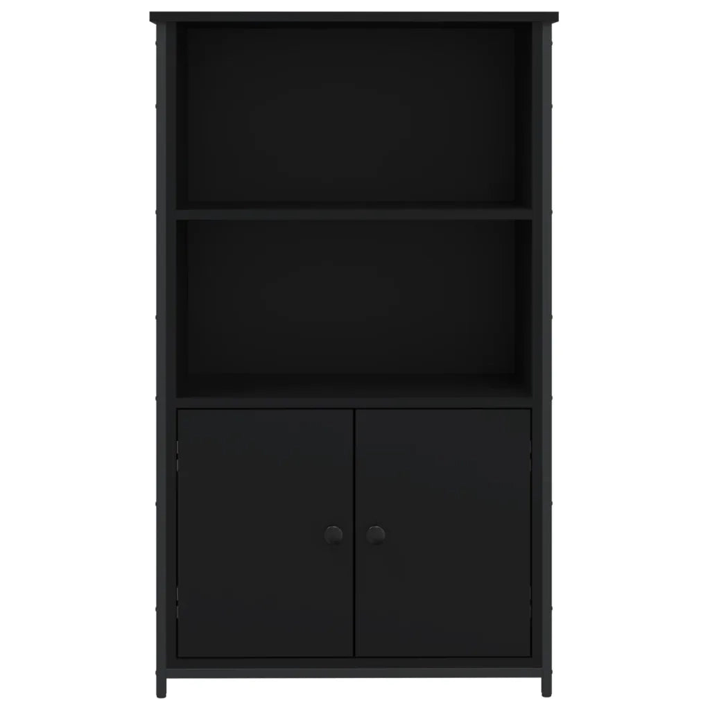 Credenza | Madia | Buffet da pranzo | Armadio da pranzo Nera 62x32x103,5 cm in Legno Multistrato